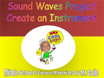 Preview of NGSS ES./MS./HS. Waves: Sound Waves Project