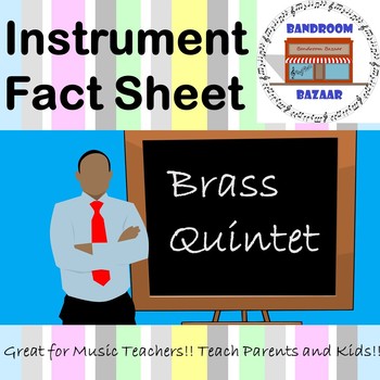 Preview of Musical Instrument Fact Sheet - Brass Quintet Bundle