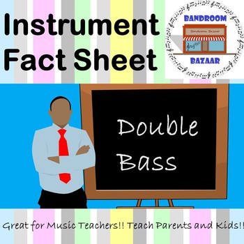 Preview of Musical Instrument Fact Sheet - Double Bass