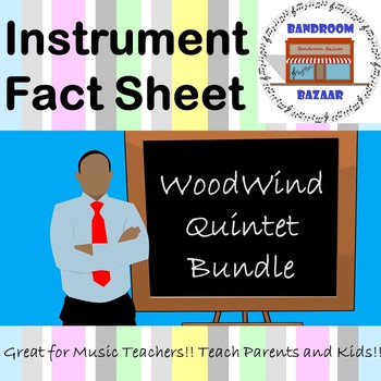 Preview of Musical Instrument Fact Sheet - Woodwind Quintet Bundle