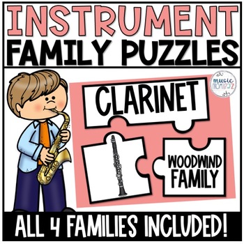 Preview of Musical Instrument Families of the Orchestra - Puzzles - Elementary Music Game