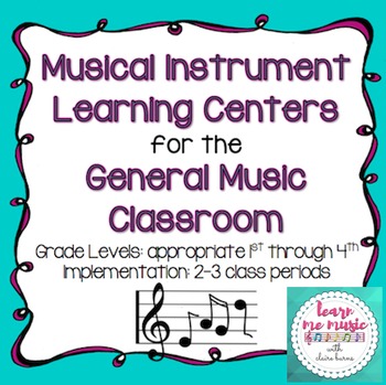 Preview of Musical Instrument Learning Centers - Orchestra Families