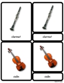 Musical Instrument Montessori Three-Part cards & Lesson, c