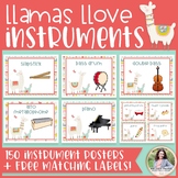 Music Classroom Decor - Musical Instrument Posters - 150 L