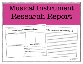 Preview of Musical Instrument Research Report