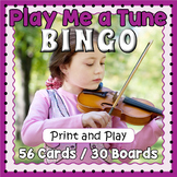 Musical Instruments BINGO & Memory Matching Card Game Activity