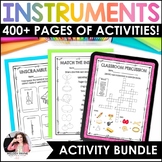 Musical Instruments BUNDLE! {Posters, Labels, Quizzes, Col
