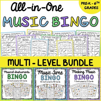 Preview of Musical Instruments Bingo Bundle