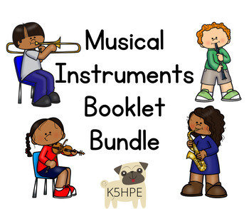 Preview of Musical Instruments Booklet Bundle!! Instrument Family Coloring Pages