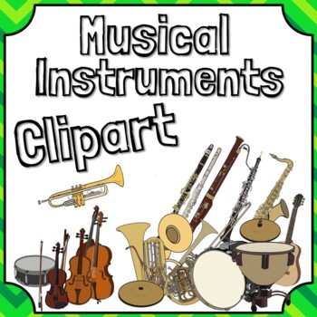 Preview of Musical Instruments Clipart - 22 Instruments of the Orchestra