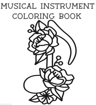Preview of Musical Instruments Coloring Pages