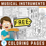 Musical Instruments Coloring Pages FREEBIE Instruments of 