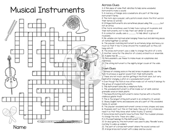four stringed instrument crossword clue