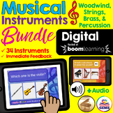 Musical Instruments Digital Boom Cards™ Bundle Distance Learning