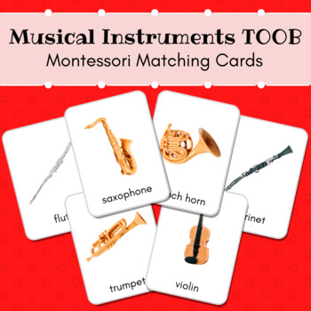 Preview of Musical Instruments Montessori Matching Cards (SafariLtd Toob)