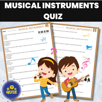 Preview of Musical Instruments Quiz | Music & Arts Quiz | Music Quiz