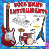 Musical Instruments Clip Art: Rock Band Clipart