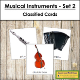Types of Musical Instruments (Set 2) - Montessori 3-Part C