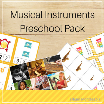 Preview of Musical Instruments Theme Preschool Skills
