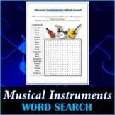 Musical Instruments Word Search Puzzle