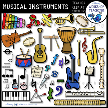 Preview of Musical Instruments and Notes Bundle