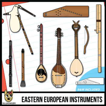 Preview of Musical Instruments of Eastern Europe Clip Art