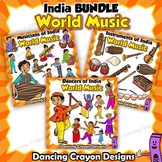 Musical Instruments of India Clip Art BUNDLE | World Music Kids