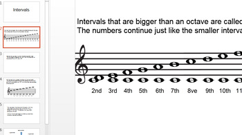 Preview of Musical Intervals 6 - Compound Intervals - Lesson Bundle