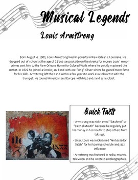 Preview of Musical Legends: Louis Armstrong