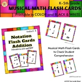 Musical Math Flash Cards for Grades K-5