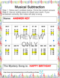 Musical Math - Mystery Songs - Addition & Subtraction