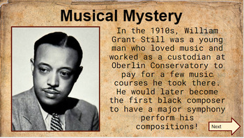 Preview of Musical, Math Mystery - William Grant Still