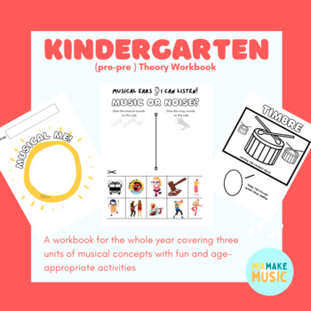 Preview of Musical Me! Kindergarten Music Workbook