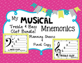 Musical Mnemonic: Treble and Bass Clef Bundle {Make Your Own!}