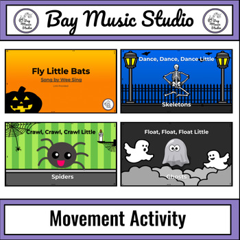 Preview of Musical Movement Activity for Halloween: Fly Little Bats