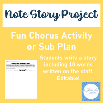 Preview of Musical Note Story Project -  End of the Year Choir Activity
