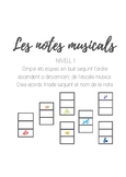 Musical Notes (Level 1) / Las notas musicales / Les notes 