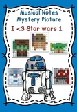 Musical Notes Mystery Picture (I love Star Wars 1)