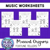 Musical Origami Fortune Tellers