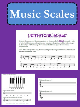 Preview of Musical Scales Unit