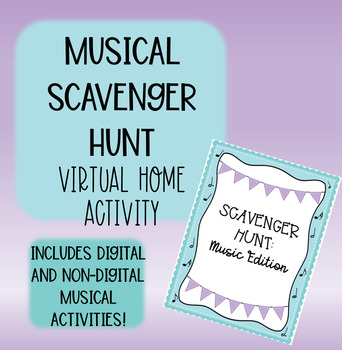 Preview of Musical Scavenger Hunt: Virtual Music Lesson/Activity