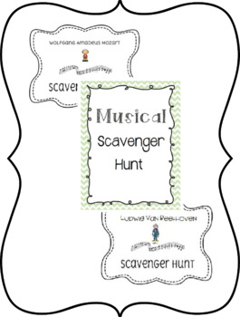 Preview of Musical Scavenger Hunts