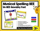 Musical Staff Spelling Bee + Math: Un-Bee-lievably Fun