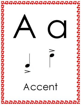 Preview of Musical Terms Alphabet