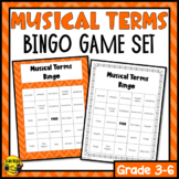 Musical Terms Bingo Game