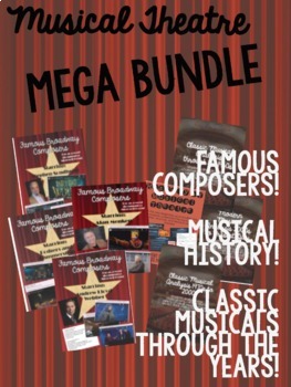 Preview of Musical Theater Unit Bundle (History + Composers + Time Periods)!
