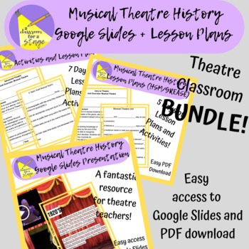 Preview of Musical Theatre History BUNDLE!