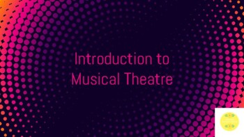 Preview of Musical Theatre PowerPoint & Student Notes Sheet