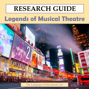 Preview of Musical Theatre Research Paper Project — Secondary Theater ELA — CCSS Rubric