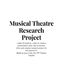 Musical Theatre Research Project